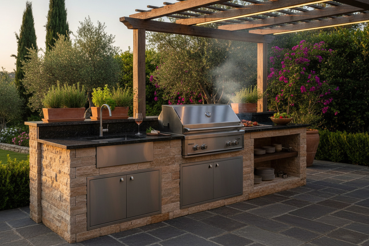 Vous envisagez d’installer un barbecue fixe ?
