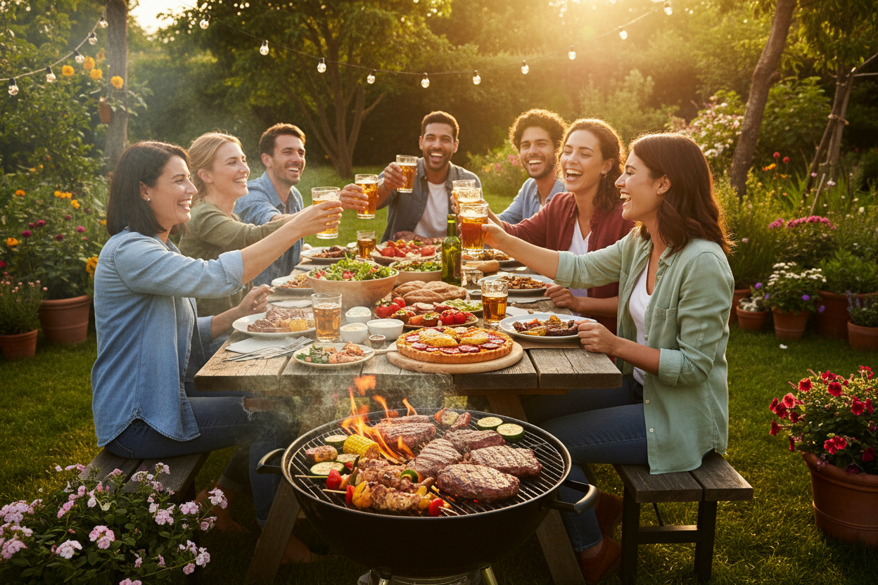 Barbecue, grillades et convivialité