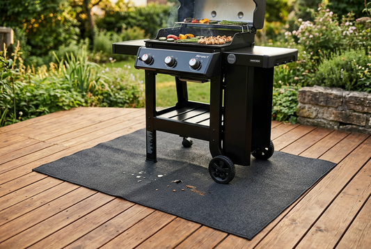 Que se passe-t-il sous votre barbecue ? Protégez votre terrasse des graisses et des projections