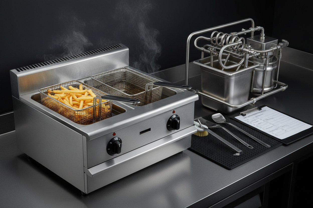 Friteuse professionnelle : fonctionnement, entretien et précautions