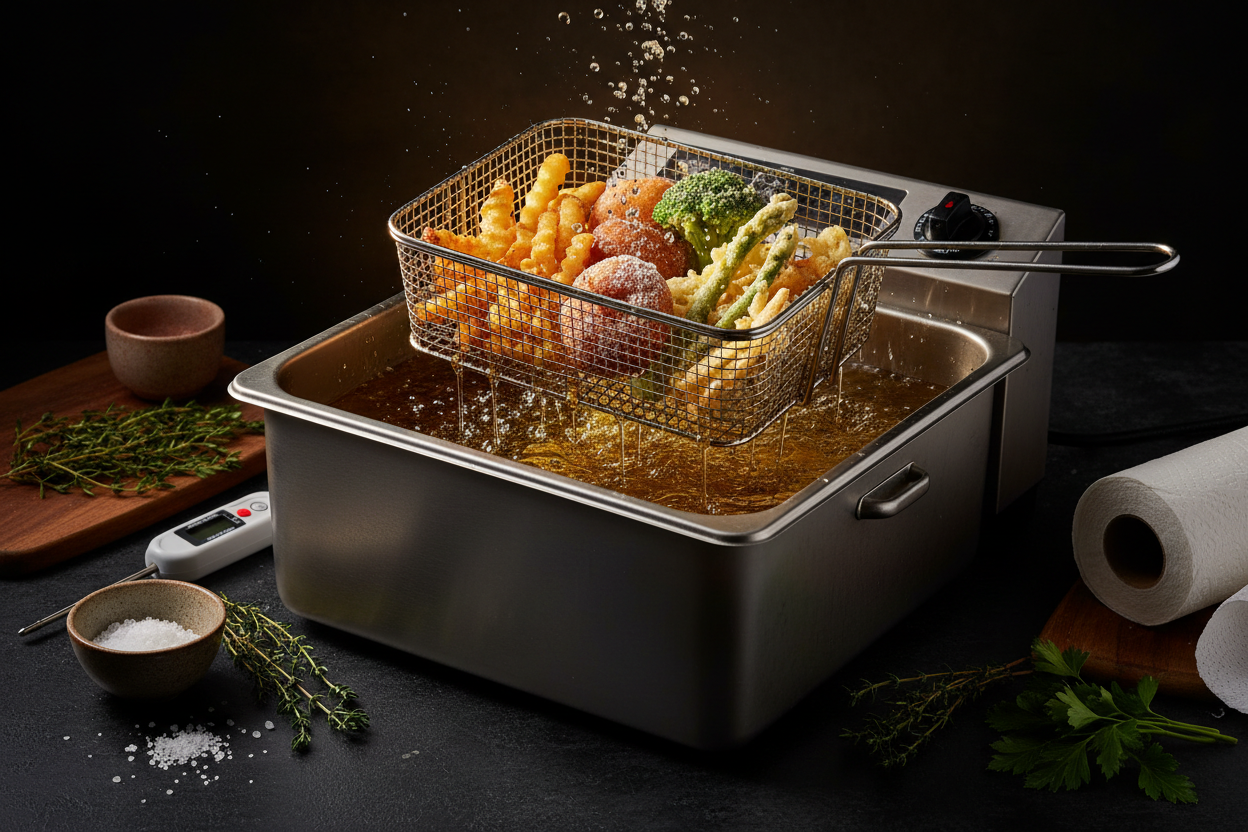 Friteuses : bien comprendre la friture en bain d’huile