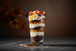 🍁 Parfait à la ricotta, au sirop d’érable, aux amandes et aux prunes