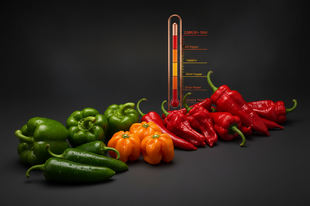 Piments, capsaïcine et échelle de Scoville : comprendre et maîtriser le piquant