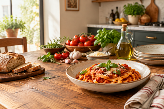 La cuisine italienne à la maison : simple, généreuse et pleine de saveurs