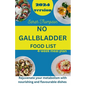 No Gallbladder Food List: Rejuvenate your metabolism with nourishing and flavorable dishes with a 4 week meal plan